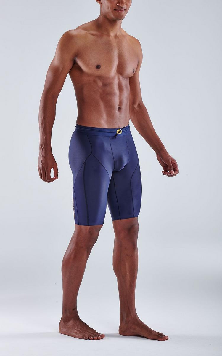 Skins Skins S5 Half tights Tights Herren - navy blue - 3 | SportScheck