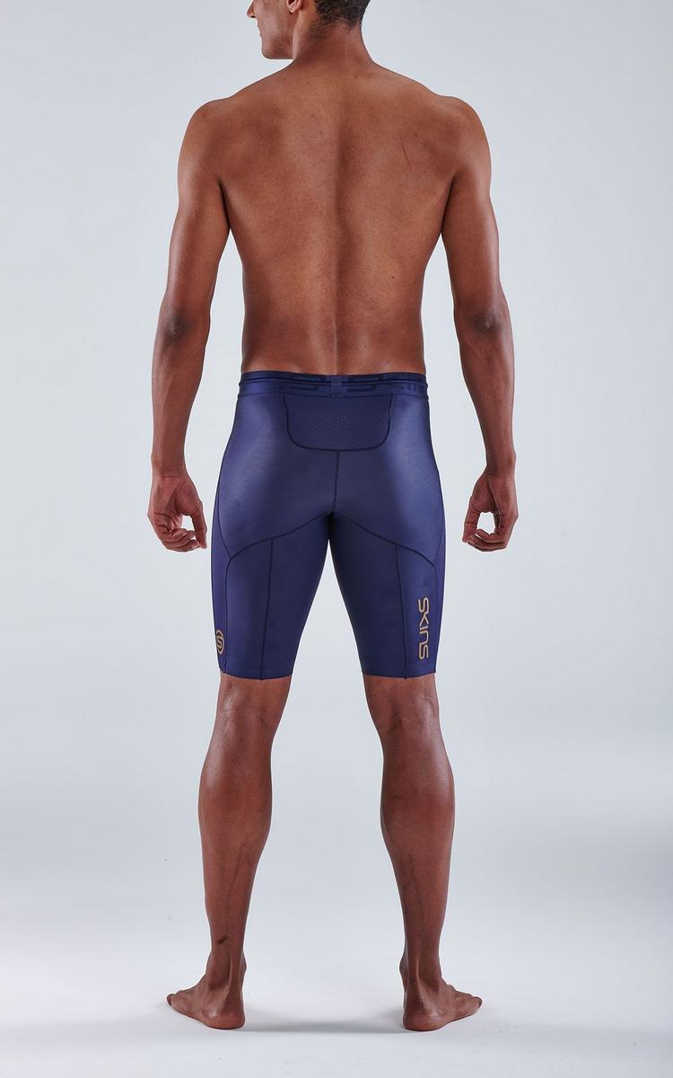 Skins Skins S5 Half tights Tights Herren - navy blue - 4 | SportScheck