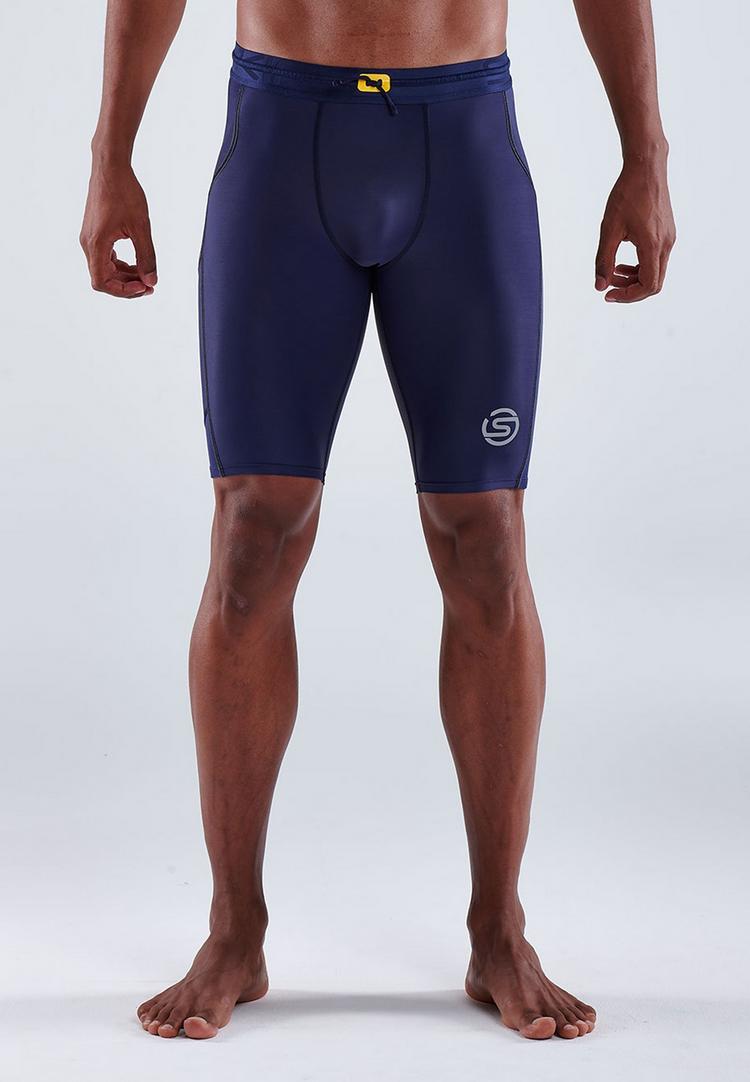 Skins Skins S3 Half tights Tights Herren - navy blue - 0 | SportScheck