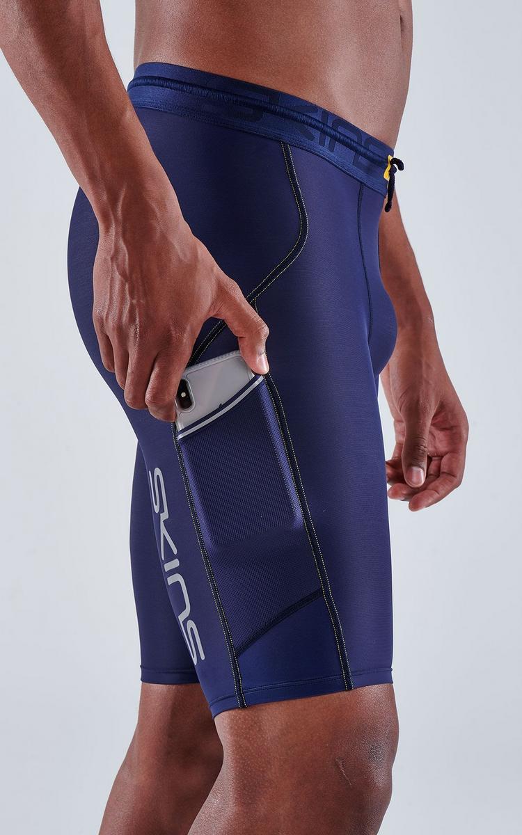 Skins Skins S3 Half tights Tights Herren - navy blue - 2 | SportScheck