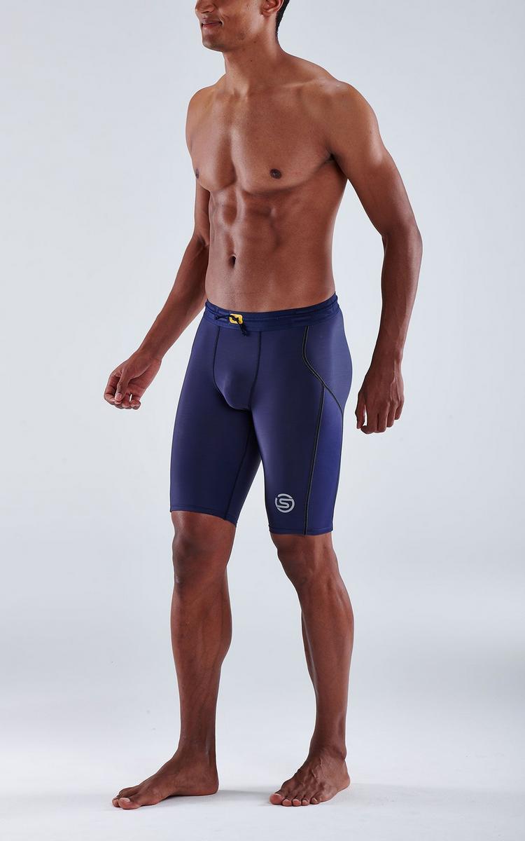 Skins Skins S3 Half tights Tights Herren - navy blue - 3 | SportScheck