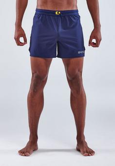Rückansicht von Skins S3 Run Funktionsshorts Herren navy blue