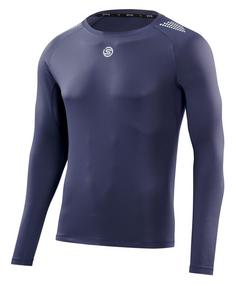 Skins S3 Long Sleeve Top Funktionsshirt Herren navy blue