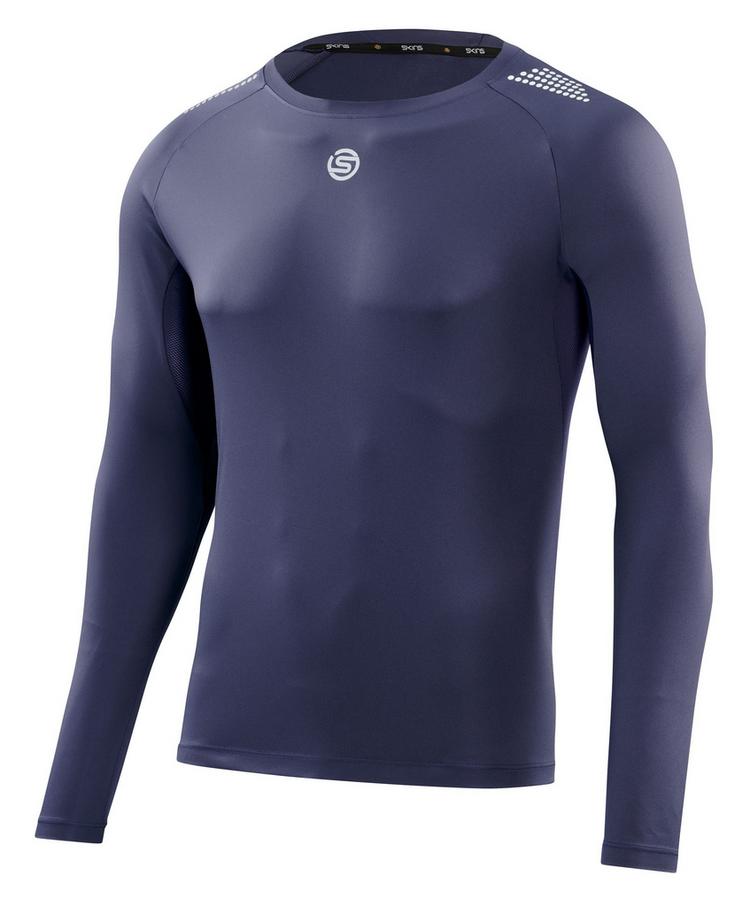 Skins Skins S3 Long Sleeve Top Funktionsshirt Herren - navy blue - 0 | SportScheck