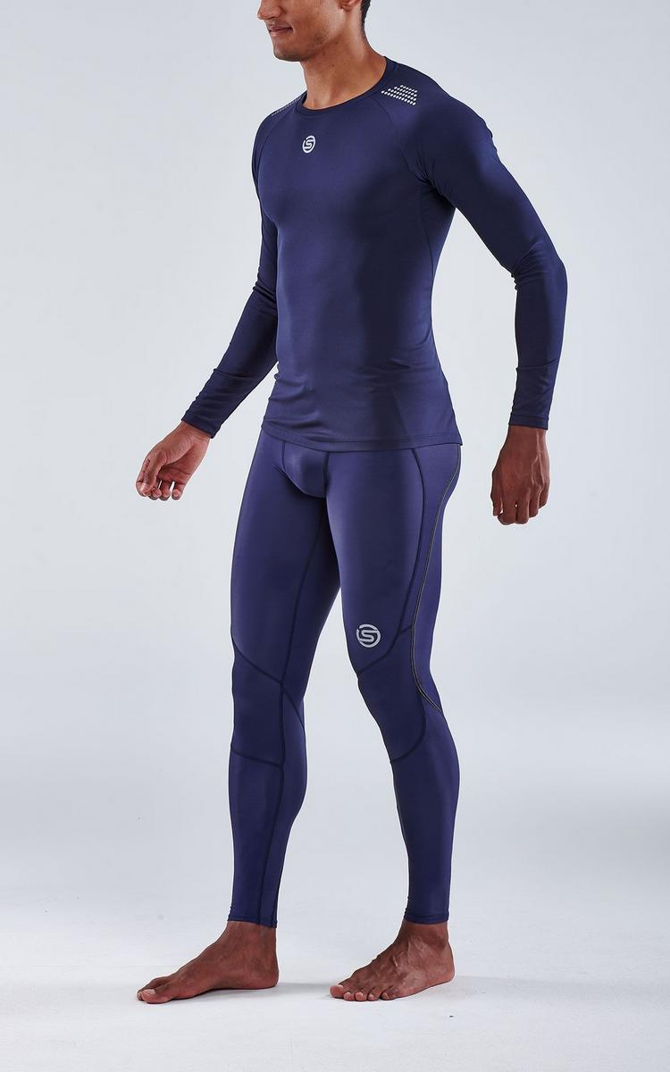 Skins Skins S3 Long Sleeve Top Funktionsshirt Herren - navy blue - 1 | SportScheck