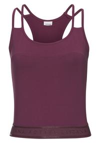 LASCANA Active Crop-Top Croptop Damen - dunkelrosa
