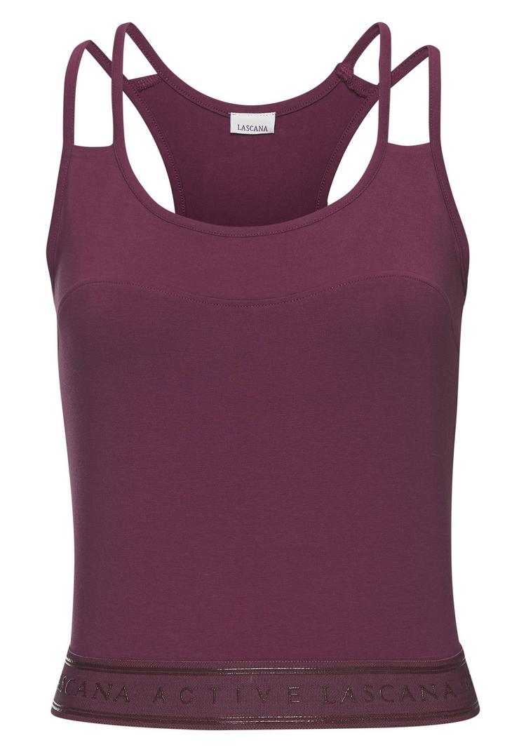 LASCANA Active LASCANA Active Crop-Top Croptop Damen - dunkelrosa - 0 | SportScheck
