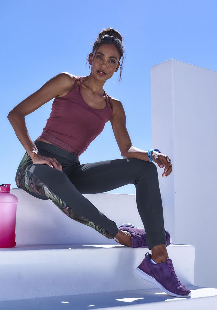 LASCANA Active LASCANA Active Crop-Top Croptop Damen - dunkelrosa - 1 | SportScheck