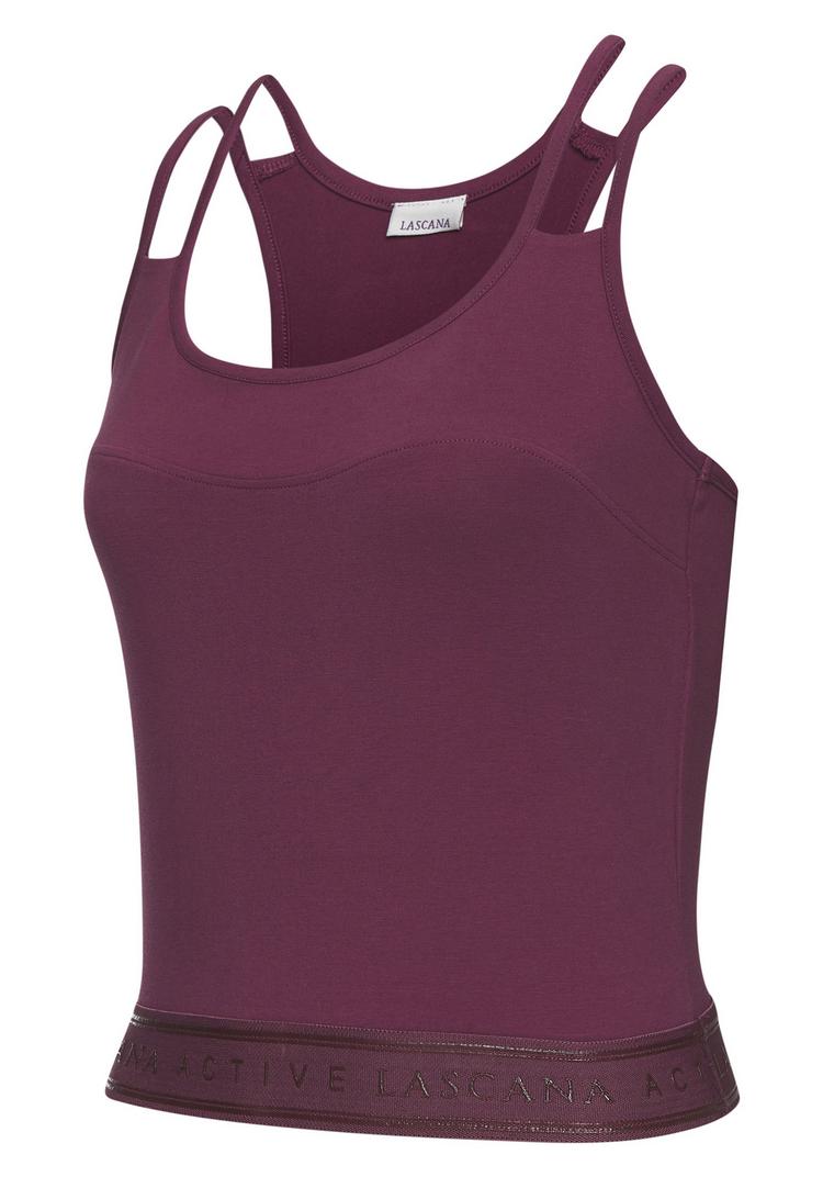 LASCANA Active LASCANA Active Crop-Top Croptop Damen - dunkelrosa - 2 | SportScheck