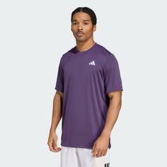Rückansicht von adidas Club Tennis Climacool T-Shirt Funktionsshirt Herren Aurora Plum