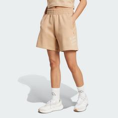 Rückansicht von adidas Future Icons 3-Streifen Shorts Funktionsshorts Damen Warm Sandstone
