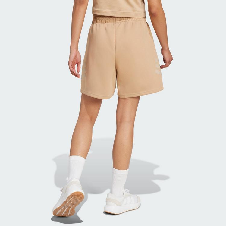 adidas adidas Future Icons 3-Streifen Shorts Funktionsshorts Damen - Warm Sandstone - 1 | SportScheck