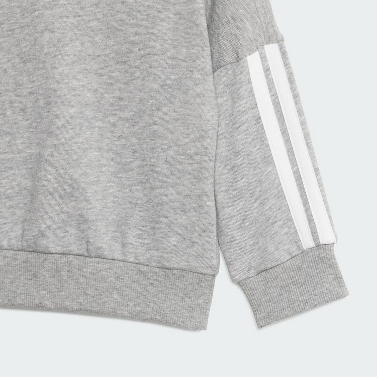 adidas adidas Essentials Kids Jogginganzug Trainingsanzug Kinder - Medium Grey Heather / White - 1 | SportScheck