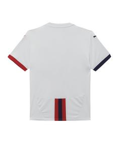 Rückansicht von PUMA Rapid Wien Trikot Away 2024/2025 Kids Fußballtrikot Kinder weissrot
