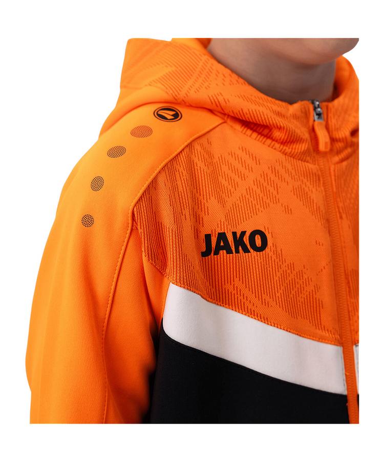 JAKO JAKO Iconic Kapuzenjacke Kids Trainingsjacke Kinder - schwarzorange - 0 | SportScheck