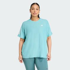 Rückansicht von adidas Own The Run T-Shirt – Große Größen T-Shirt Damen Mint Ton