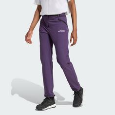 Rückansicht von adidas Terrex Xperior Hose Wanderhose Damen Aurora Plum