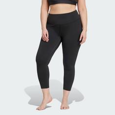 Rückansicht von adidas All Me 7/8-Leggings – Große Größen Leggings Damen Black / Black