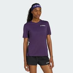 Rückansicht von adidas Terrex Xperior Climacool+ T-Shirt Funktionsshirt Damen Aurora Plum