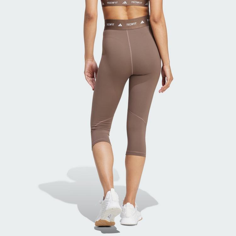 adidas adidas TECHFIT Capri Leggings Leggings Damen - Earth Strata - 1 | SportScheck