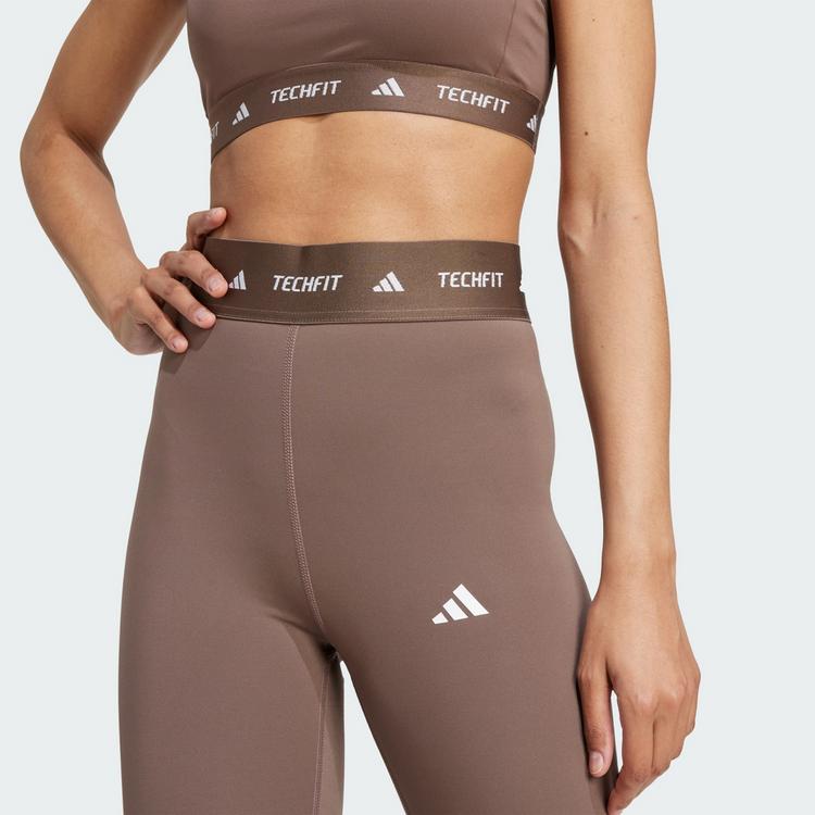 adidas adidas TECHFIT Capri Leggings Leggings Damen - Earth Strata - 0 | SportScheck