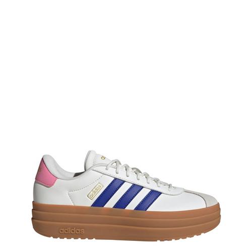 Rückansicht von adidas VL Court Bold Schuh Fitnessschuhe Damen Core White / Semi Lucid Blue / Bliss Pink