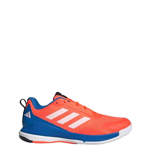 Rückansicht von adidas Novaflight 2 Indoor Schuh Hallenschuhe Team Solar Orange / Zero Metalic / Bright Royal