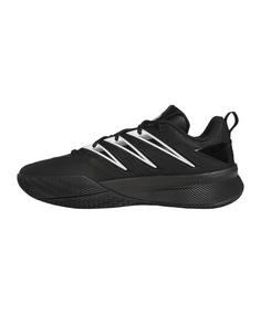 Rückansicht von adidas Dame Certified 3 Hallenschuhe Herren schwarzweiss