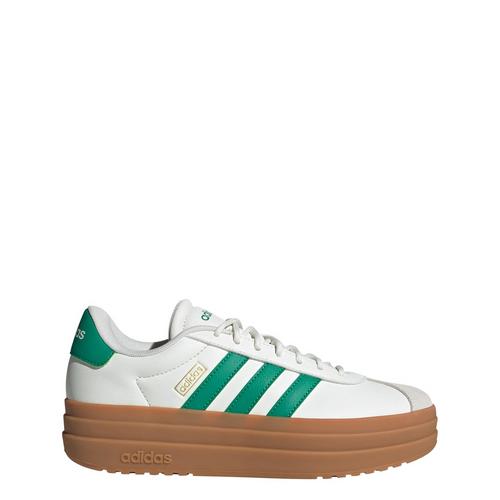 Rückansicht von adidas VL Court Bold Schuh Fitnessschuhe Damen Core White / Court Green / Gold Metallic