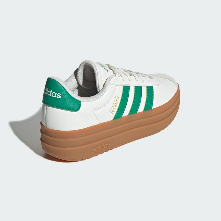 adidas adidas VL Court Bold Schuh Fitnessschuhe Damen - Core White / Court Green / Gold Metallic - 4 | SportScheck