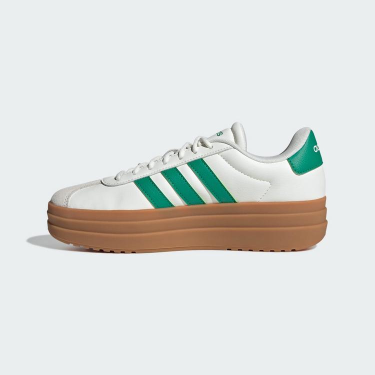 adidas adidas VL Court Bold Schuh Fitnessschuhe Damen - Core White / Court Green / Gold Metallic - 5 | SportScheck