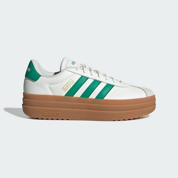 adidas adidas VL Court Bold Schuh Fitnessschuhe Damen - Core White / Court Green / Gold Metallic - 6 | SportScheck