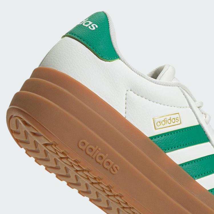 adidas adidas VL Court Bold Schuh Fitnessschuhe Damen - Core White / Court Green / Gold Metallic - 8 | SportScheck