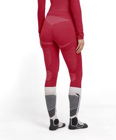 Rückansicht von Falke Merino Wool-Tech Light 3/4-Tights Damen red (8644)