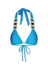 Moda Minx Boujee Bikini Oberteil Damen - Sky Blue Shimmer