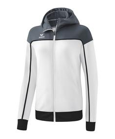 Erima Change by Kapuzenjacke Damen Trainingsjacke Damen weissgrau