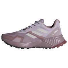 adidas TERREX Soulstride Trailrunning-Schuh Trailrunning Schuhe Damen Preloved Fig / Grey One / Burgundy