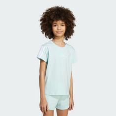 Rückansicht von adidas Essentials Kids T-Shirt Funktionsshirt Kinder Halo Mint / White