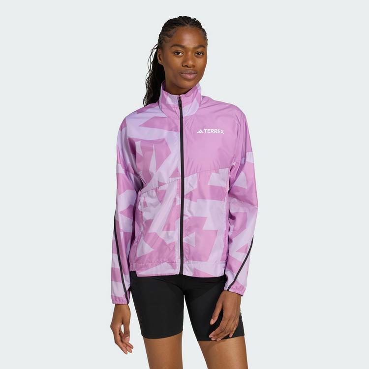 adidas adidas Terrex Multi Printed Windjacke Laufjacke Damen - Preloved Purple / Powder Plum - 0 | SportScheck