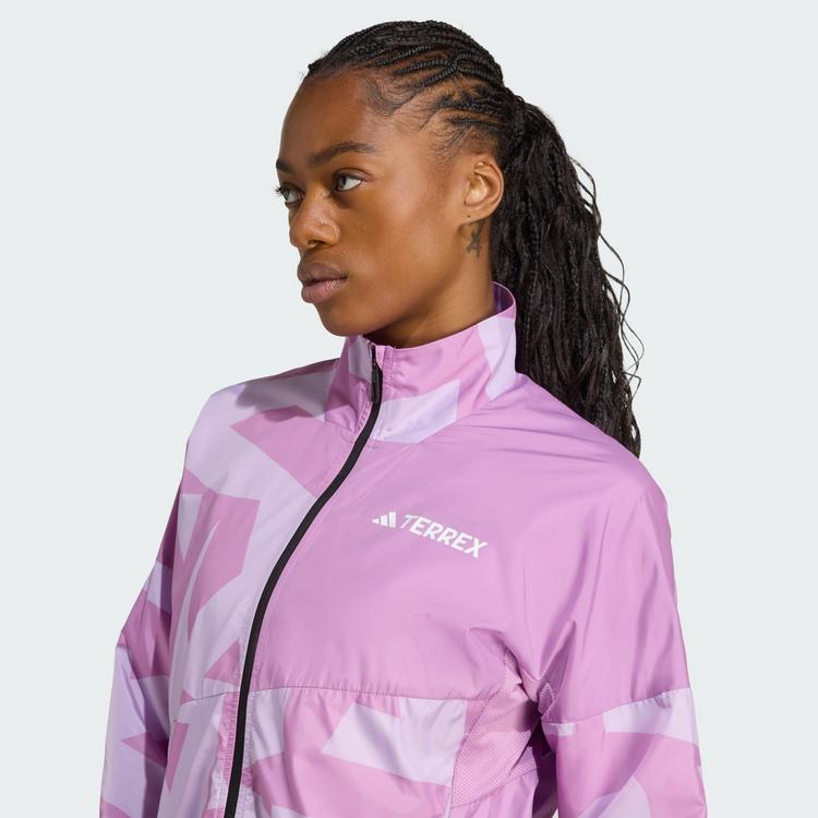adidas adidas Terrex Multi Printed Windjacke Laufjacke Damen - Preloved Purple / Powder Plum - 0 | SportScheck