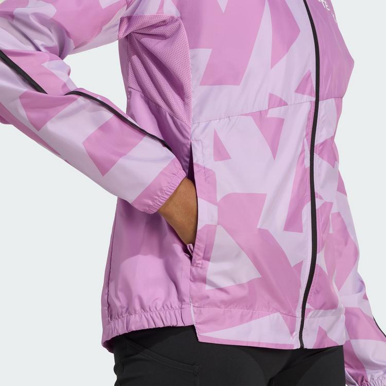 adidas adidas Terrex Multi Printed Windjacke Laufjacke Damen - Preloved Purple / Powder Plum - 1 | SportScheck