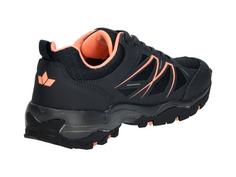 Rückansicht von LICO Walkingschuh Wanderschuhe Damen marine/lachs