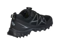 Rückansicht von Brütting Outdoorschuh Wanderschuhe Herren schwarz/grau