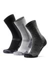 DANISH ENDURANCE Hiking Classic Socken - black/light grey/dark grey