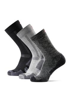 Rückansicht von DANISH ENDURANCE Hiking Classic Wandersocken black/light grey/dark grey