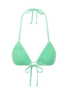 Moda Minx Scrunch Bikini Oberteil Damen Mint