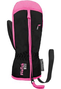 Rückansicht von Reusch Ben Mitten Outdoorhandschuhe Kinder 7769 black/ knockout pink