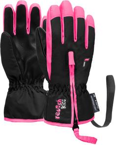 Reusch Ben Skihandschuhe Kinder 7769 black/ knockout pink