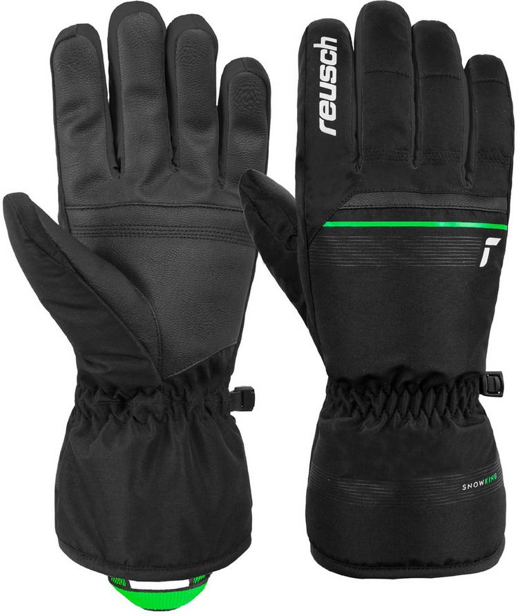 Reusch Reusch Snow King Handschuh - 7716 black / neon green - 0 | SportScheck