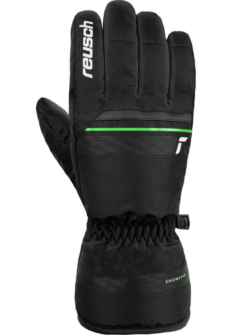 Reusch Reusch Snow King Handschuh - 7716 black / neon green - 5 | SportScheck